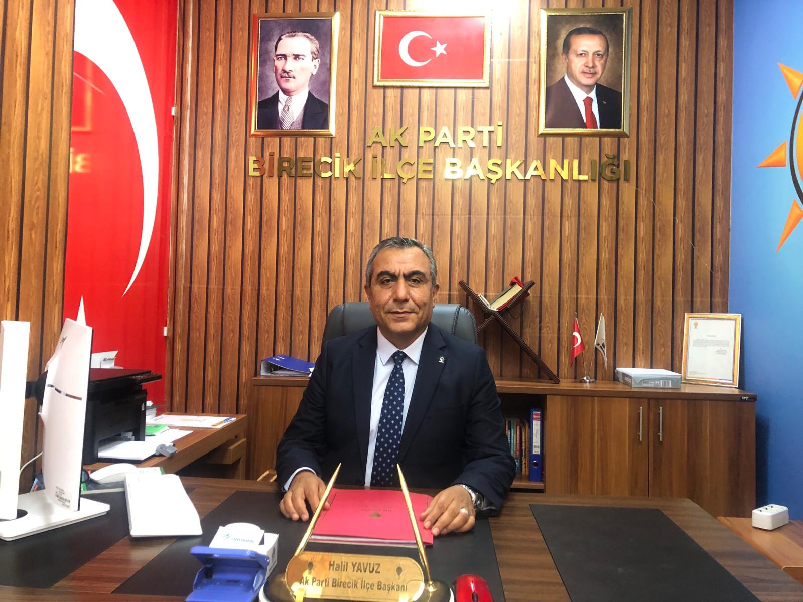 AK Parti Birecik İlçe Başkanı Halil Yavuz İstifa Etti